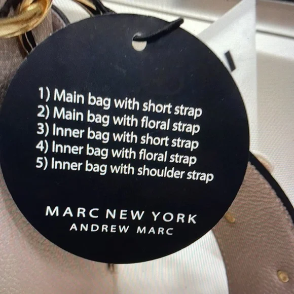 Marc New York/Andrew Marc 5 Bags In 1. Khaki Color NWT - Picture 8 of 12